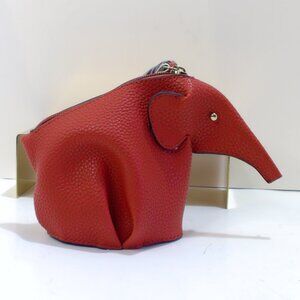 Le Miel, Red Elephant Pebbled in High Quality Vegan Leather with Gold Hardware